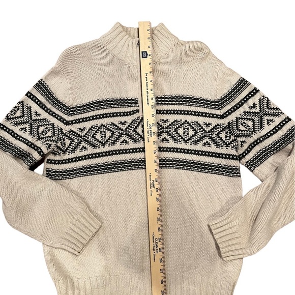 Eddie Bauer Knitted Quarter Zip Long Sleeves Pullover Sweater Size M - Picture 5 of 7